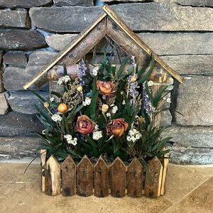 Dried floral wooden farm house home decoration